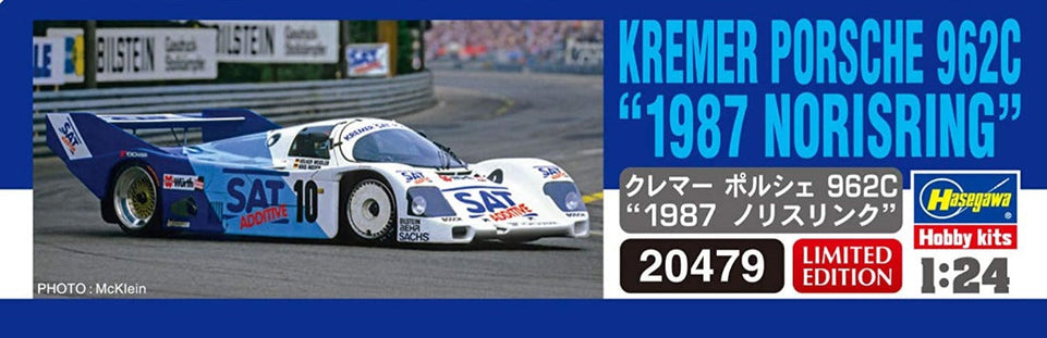 1/24 KREMER PORSCHE 962C "1987 NORISRING" BY HASEGAWA 20479