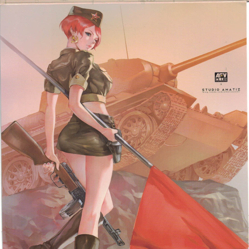 1/12 T-34 VALKYRIE KOSHKIN, MARIA VASILIEVNA HOBBY FAN RESIN FEMALE FIGURINE