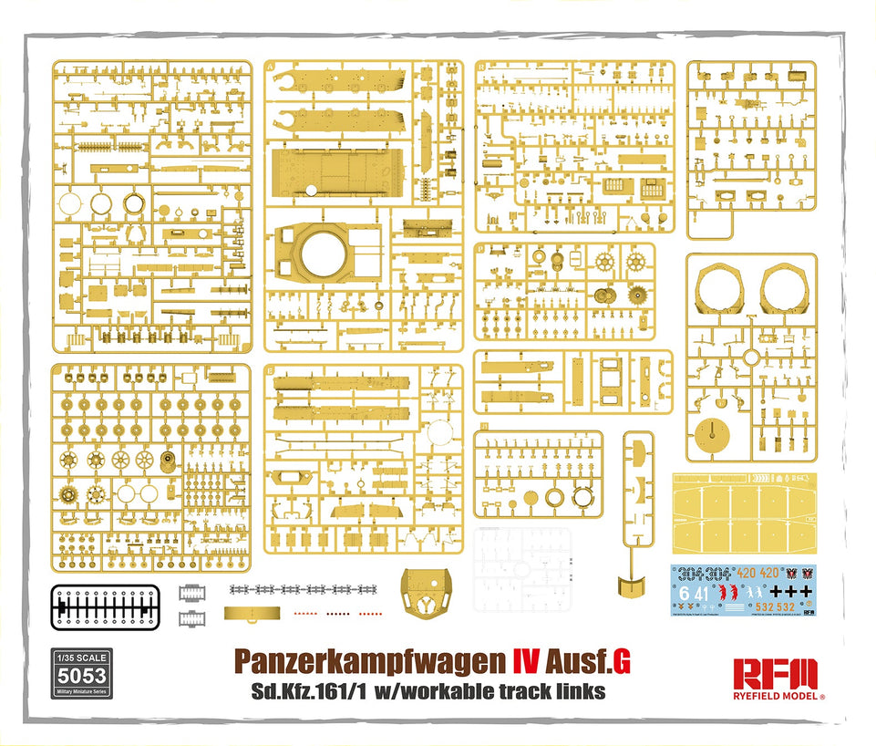 1/35 Rye Field Model Panzerkampfwagen IV Ausf.G Sd.Kfz.161/1 with Workable Track Links