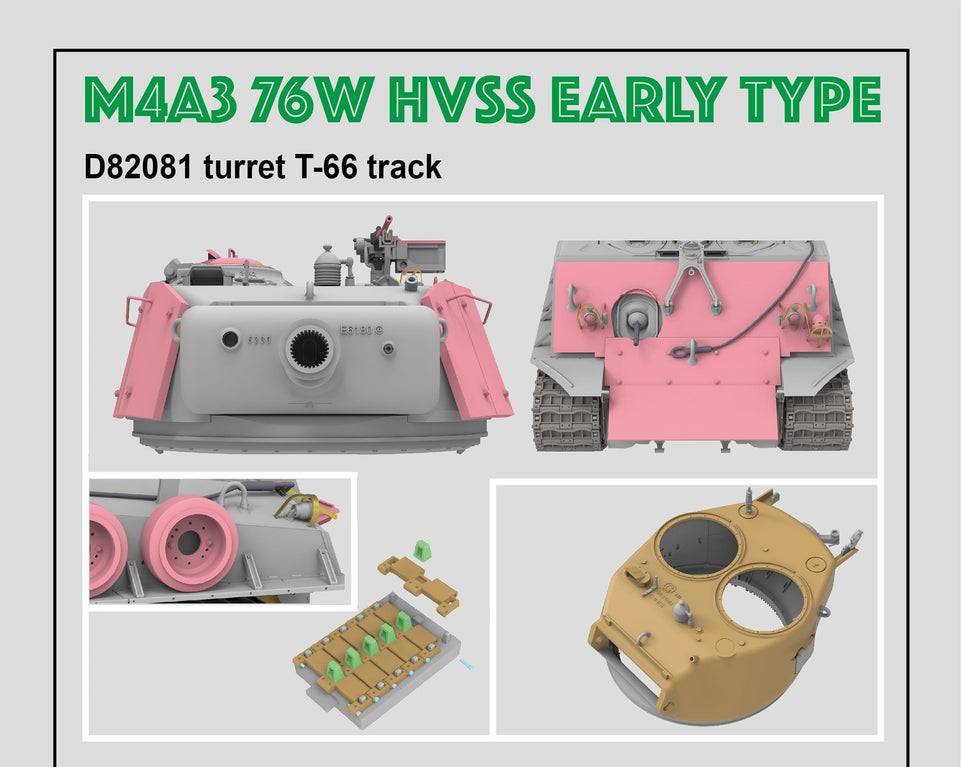 1/35 M4A3 76W HVSS SHERMAN EARLY TYPE - RYEFIELD MODEL 5058