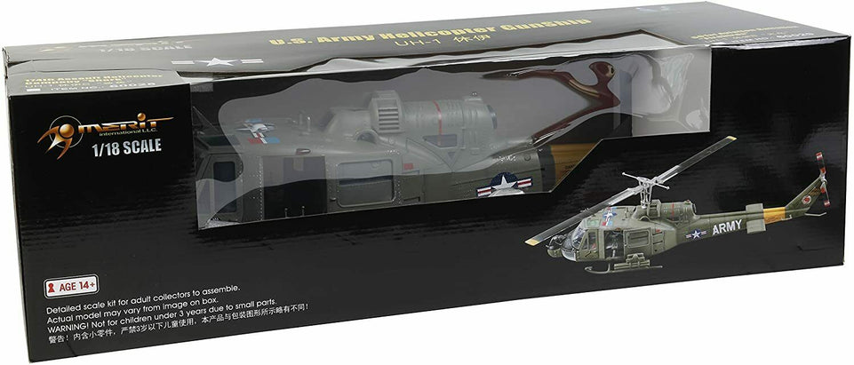 1/18 UH-1B - GUNSHIP 501st AVIATION BATTALION "FIREBIRDS" (By JS International HK)