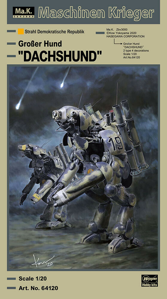 1/20 Maschinen Krieger GroBer Hund "Dachshund" By Hasegawa