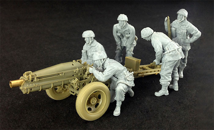 1/35 75mm PACK HOWITZER M1A1 (BRITISH AIRBORNE VERSION) & GUN CREW BRONCO MODELS CB35173