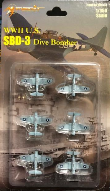 1/350 WWII U.S. SBD-3 DIVE BOMBER (SET OF 6)