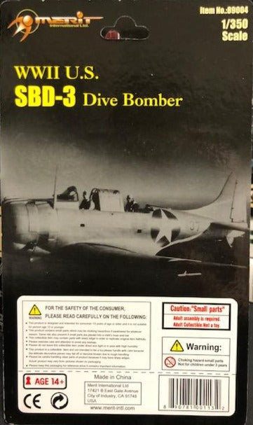 1/350 WWII U.S. SBD-3 DIVE BOMBER (SET OF 6)