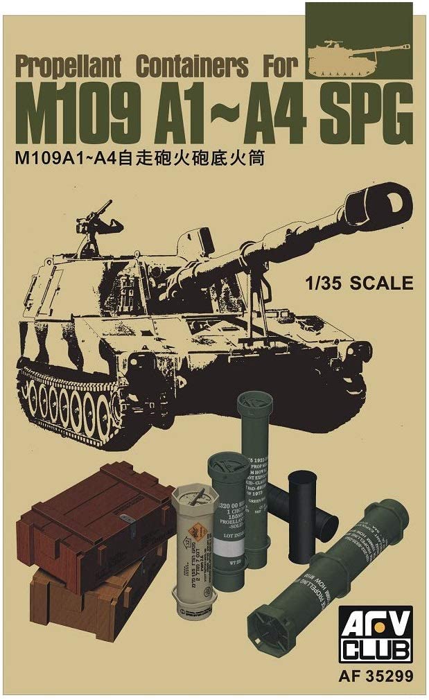 1/35 PROPELLANT CONTAINERS FOR M109 A1-A4 SPG AFV CLUB AF35299