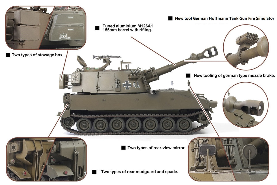 1/35 German Self-Propelled Howitzer M108G 105mm/L23 Howitzer by AFV CLUB AF35330