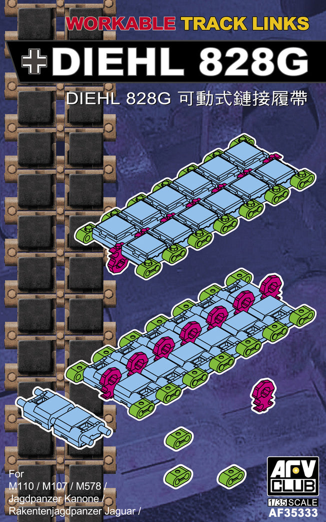 1/35 M110 SERIES DIEHL 828G QUICK ASSEMBLY LINK & LENGTH TRACK AF35333