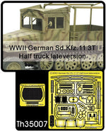 WWII GERMAN SD.KFZ.11 3T HALF TRUCK LATE VERSION ETCHING PA AFV CLUB TH35007