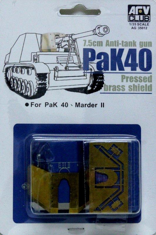 1/35 PAK 40 ETCHING PARTS AFV CLUB AG35012