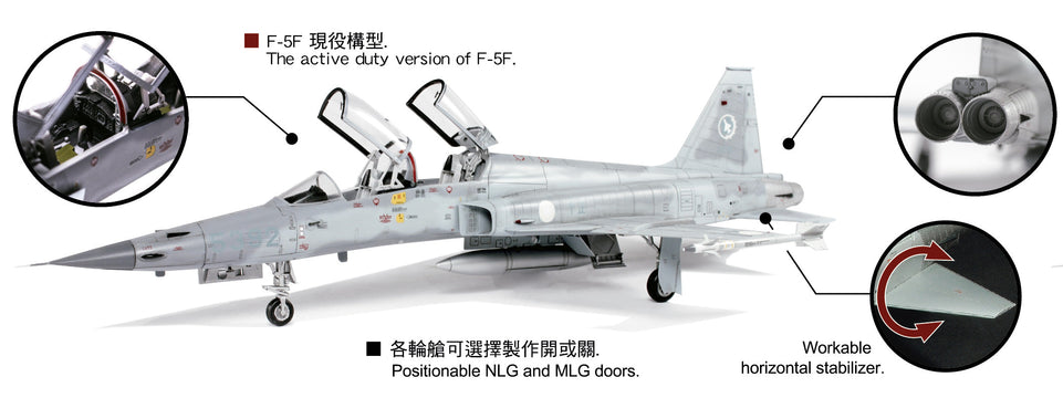 1/48 Chung-cheng F-5F & Tigergazer RF-5E (Double kit)