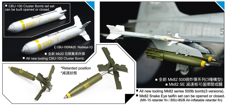 1/48 F-5E fighter/bomber with AIR-to-Service Bombs  AFV CLUB AR48S12