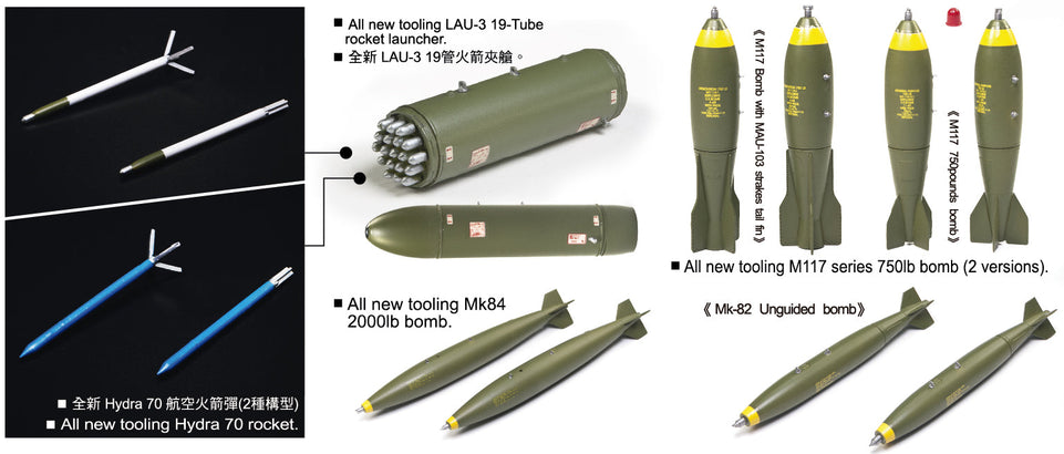 1/48 F-5E fighter/bomber with AIR-to-Service Bombs  AFV CLUB AR48S12