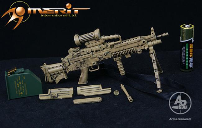 1/6 CAMO M249 LIGHT MACHINE GUN (LMG)