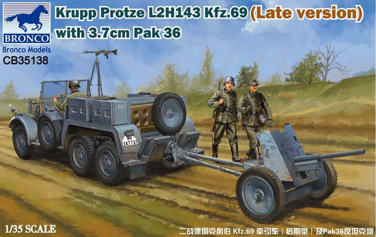 1/35 KRUPP PROTZE L 2 H 143 KFZ.69 (LATE VER) + 3.7cm PAK 36