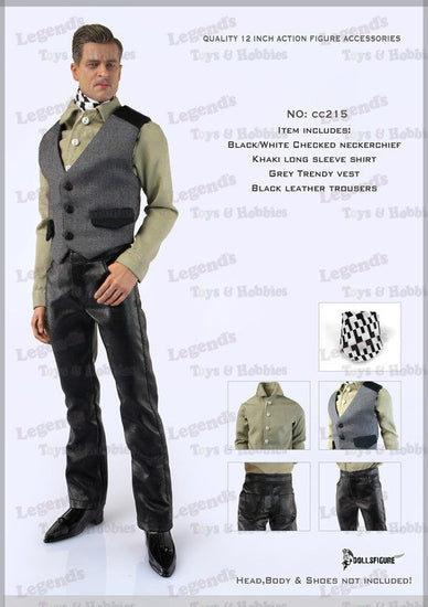 1/6 MALE SHIRT,VEST,PANTS & NECKERCHIEF