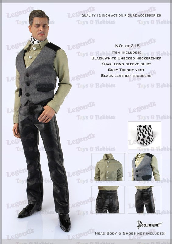 1/6 MALE SHIRT,VEST,PANTS & NECKERCHIEF