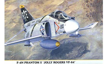 1/72  F-4N PHANTOM II "JOLLY ROGERS VF-84" HASEGAWA 00367