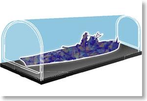 SUPER LONG DOME DISPLAY CASE-CLEAR BLUE (46cm x 16cm x 16cm)