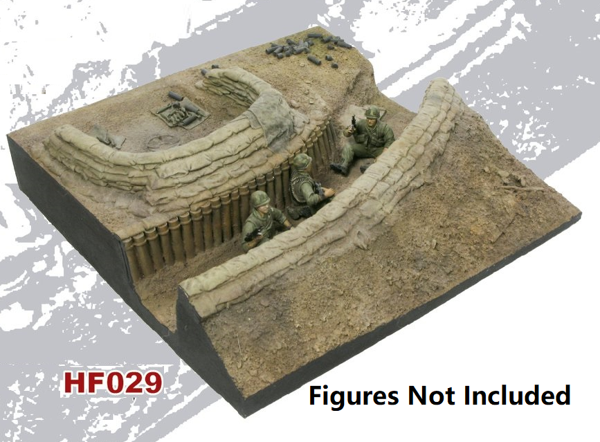 1/35 Fire Base Diorama Base - Complete set of 4 Bases - by Hobby Fan