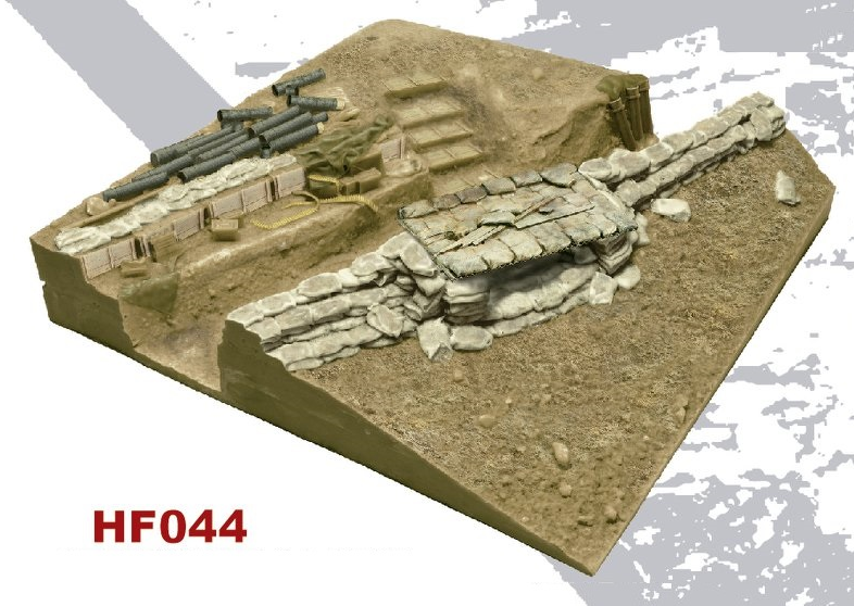 1/35 Fire Base Diorama Base - Complete set of 4 Bases - by Hobby Fan