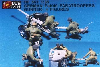 GERMAN PAK40 PARATROOPERS GUNNER-4FIGURES