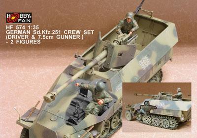 GERMAN SD.KFZ 251 CREW SET (DRIVER & 7.5CM G)