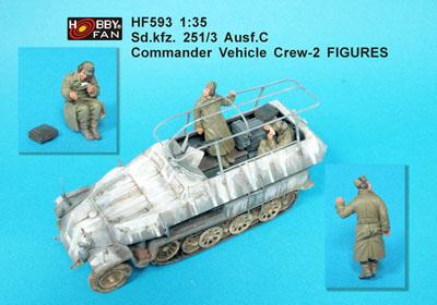 1/35 SD.KFZ. 251/3 AUSF.C GOMMANDER VEHICLE CREW-2 FIGURES