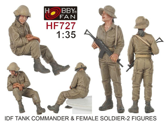 1/35 IDF TANK COMMANDER & FEMALE SOLDIER - 2 FIGURES