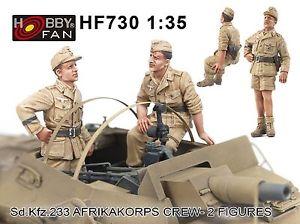 1/35 SD.KFZ 233 AFRIKAKORPS CREW - 2 FIGURES