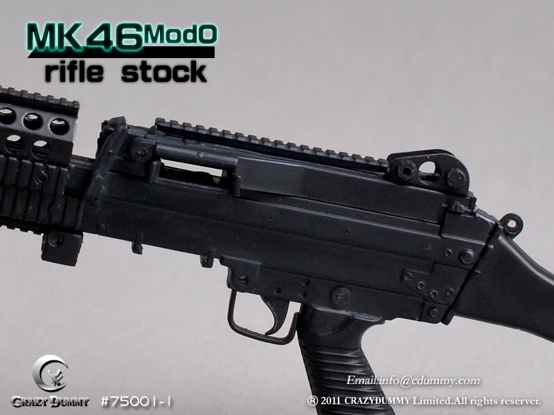 1/6 BLACK MK46MOD0 WITH RIFLE STOCK