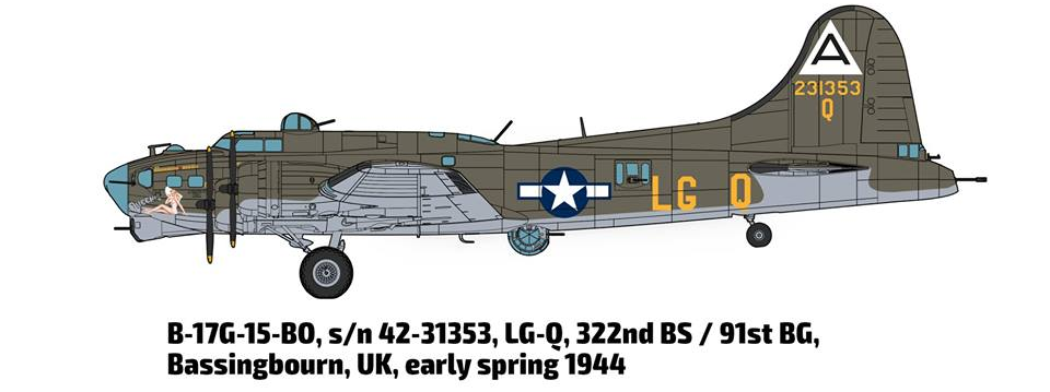 1/48 B-17G Early Version from HK Models 01F001 HONG KONG MODEL 01F001