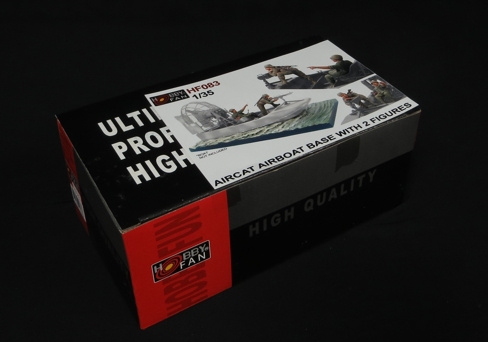 1/35 Hurricane AIRCAT Airboat  WATERAMA BASE AND 2 FIGURES by Hobby Fan