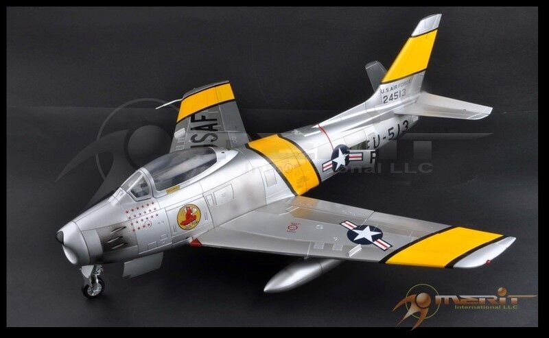 1/18 USAF F-86F Sabre Jet, MAJ J. Jabara 1953 by JS International HK 60022 - Prebuilt & Prepainted Diecast Plane