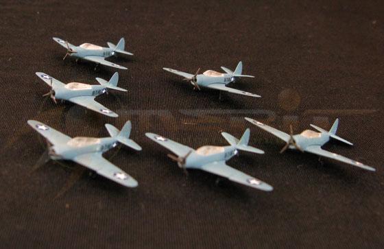 1/350 WWII U.S. TBD-1 TORPEDO BOMBER (SET OF 6)