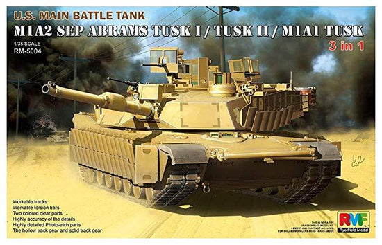 1/35 U.S. M1A2 SEP TUSK 1/II BATTLE TANK (RYE FIELD MODE)