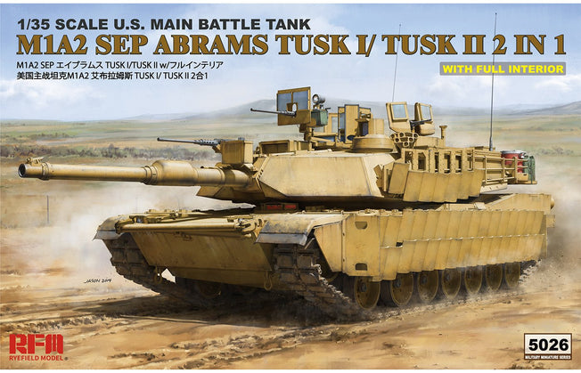 1/35 M1A2 TUSK I/TUSK II WITH FULL INTERIOR