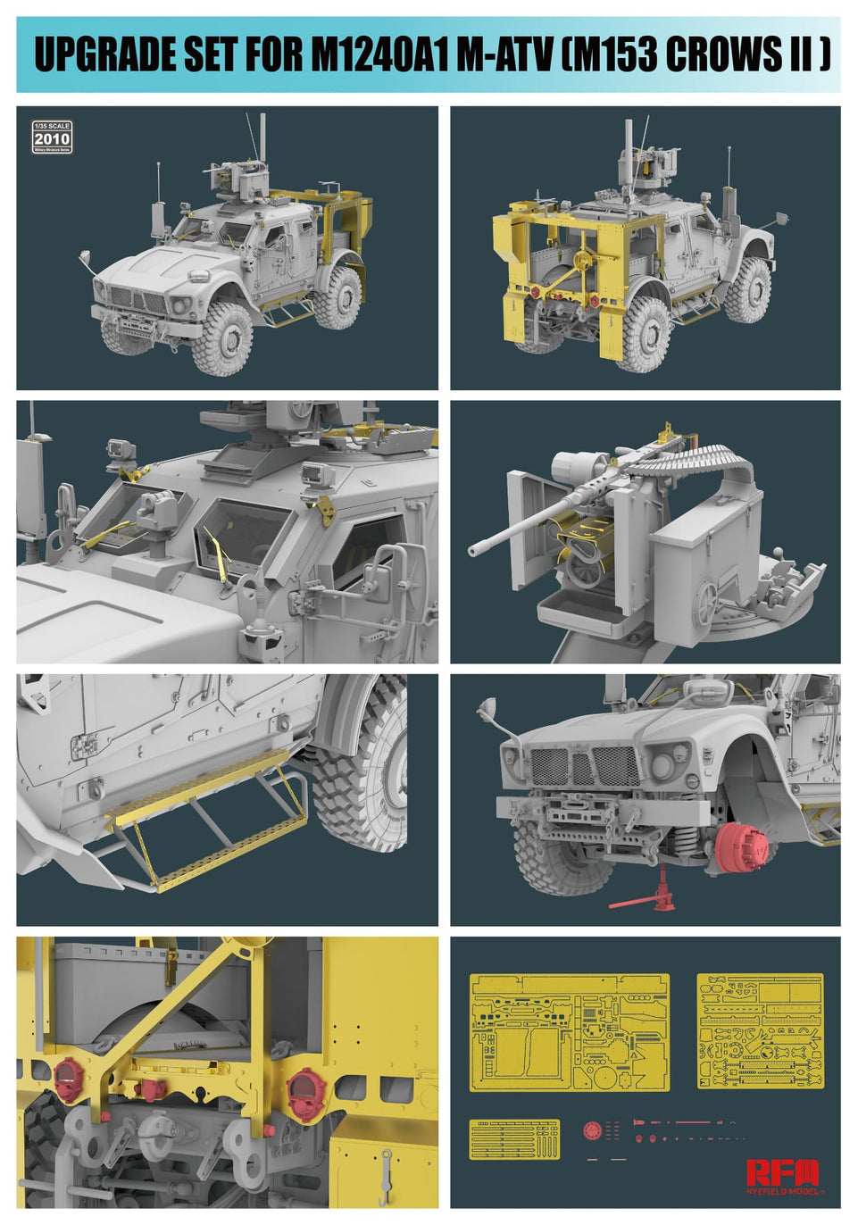 1/35 Upgrade Solution Series - 1/35 M1240A1 M-ATV M153 CROWS II by Rye Field Models