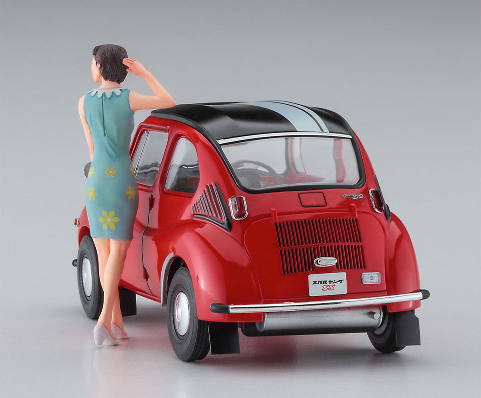 1/24 Subaru 360 Young-SS with 60's Fashion Girl Figure