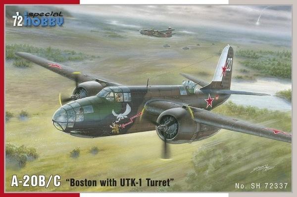 1/72 A-20B A-20C BOSTON W/UTK 1 TURRET (SPECIAL HOBBY-CZECH)