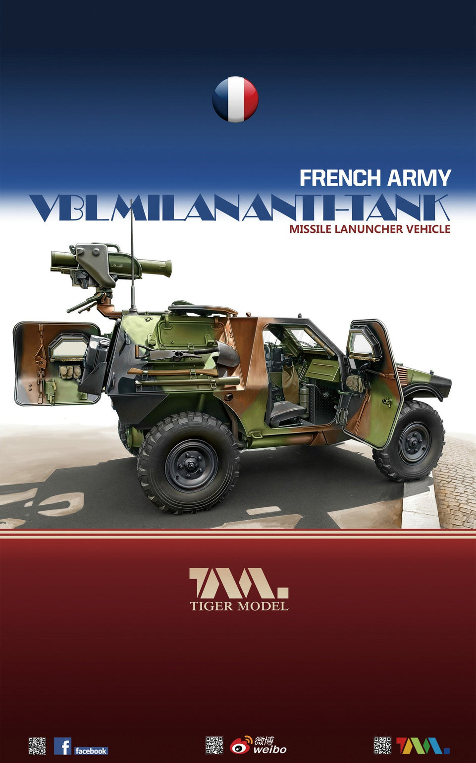 1/35 FRENCH PANHARD VBL W/MILAN MISSILE TIGER MODELS 4618