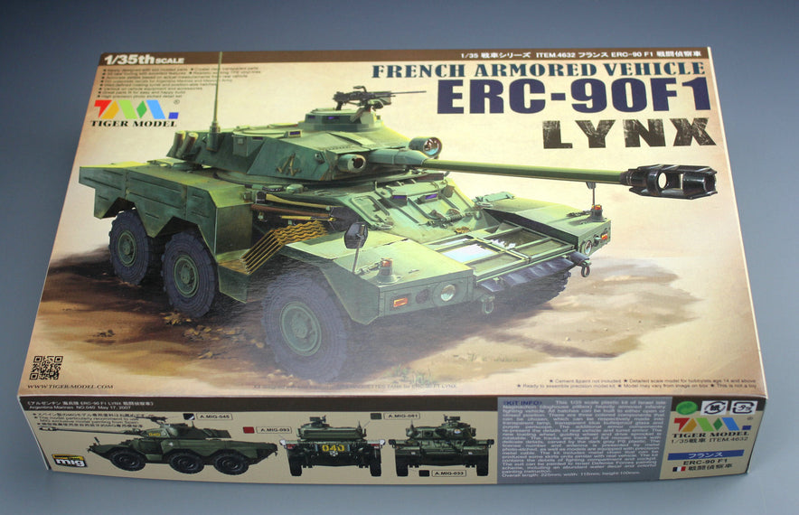 1/35 FRENCH ARMORED VEHICLE ERC-90 F1 LYNX TIGER MODELS 4632