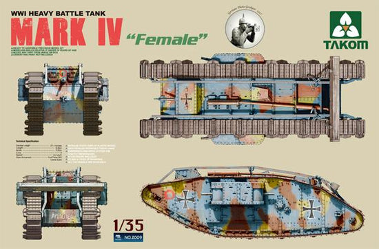 1/35 WWI HEAVY BATTLE TANK MARK IV FEMALE