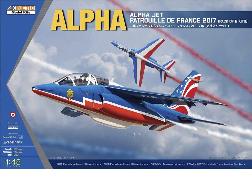 1/48 ALPHA JET PATROUILLE DE FRANCE 2017 (PACK OF 2 KITS) K48064