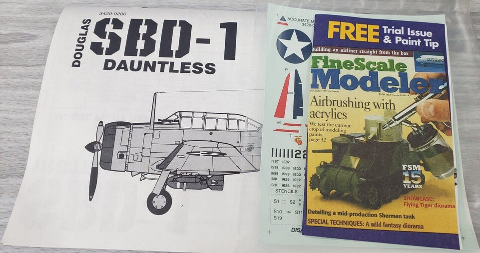 Accurate Miniatures SBD-1 Dauntless 1:48 Scale Plastic Model Kit