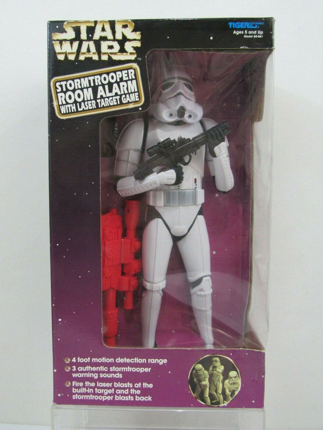 13" STAR WARS STORMTROOPER ROOM ALARM W/Laser Target Game Action figure 1997