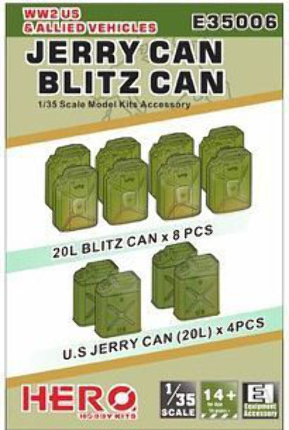 1/35 Jerry Can Hero Hobby Kits HRO-E35006